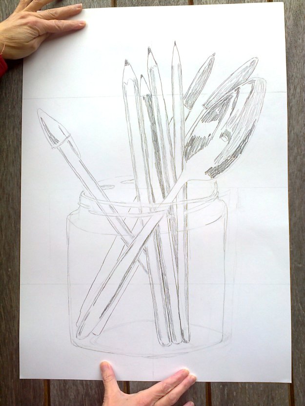 Initial pencil sketch - A2