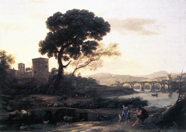 Landscape with Shepherds - Pont Molle, 1645