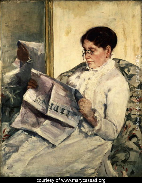 Reading Le Figaro, 1878  Mary Cassatt